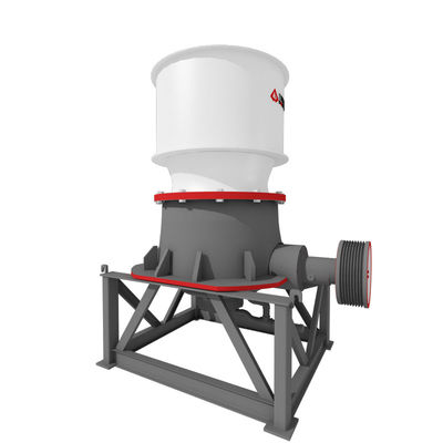 Máquina de trituração de cone de aço de cilindro único 315kw para materiais de construção