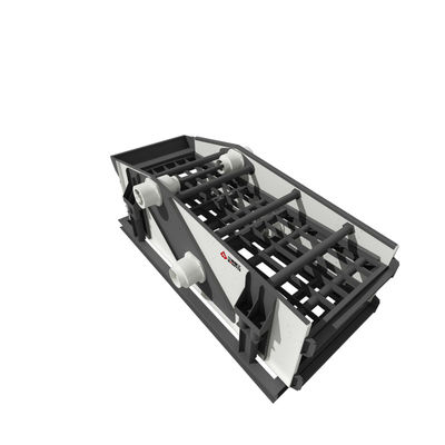 Ecrã de vibração horizontal de tecido metálico com eixo duplo