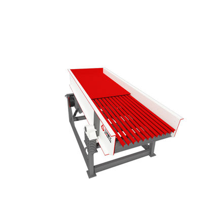 Alimentação vibratória de eixo duplo200 T/H para transferência de materiais granulares no triturador de rocha de mineração