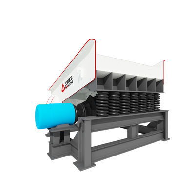 Máquina de alimentação de eixo único estável com capacidade de processamento de 300 T/H